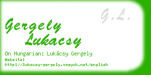 gergely lukacsy business card